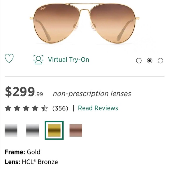 Maui Jim 264 Aviator Sunglasses main image 4